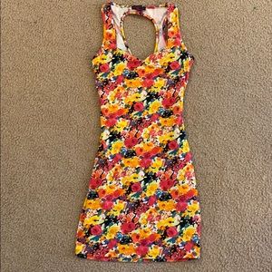 Floral bodycon dress